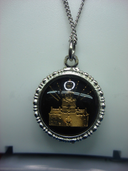 Vintage Hoffman Double-Sided Pendant - Liberty Bell & Independence Hall