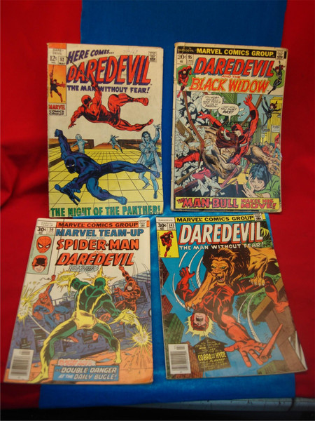 Vintage Marvel Daredevil Comics Collection (#52, 95, 56, 143) - Original Covers