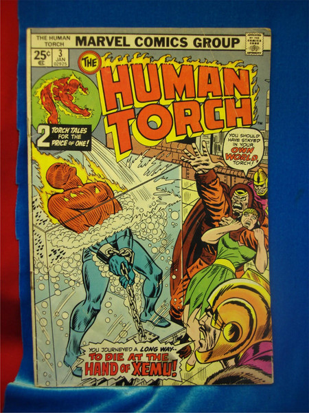 Vintage Marvel Human Torch Comics #3, 4, 8 & 29 (1974-1975) - Original Covers