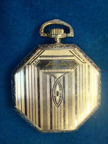 Vintage Elgin Art Deco Pocket Watch - Grade 303, Size 12s, 7 Jewel Movement