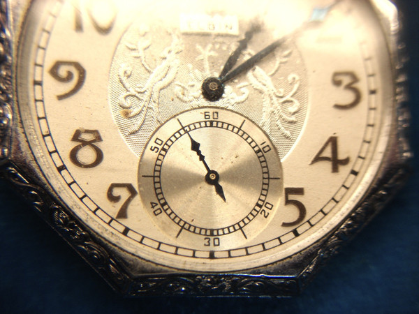 Vintage Elgin Art Deco Pocket Watch - Grade 303, Size 12s, 7 Jewel Movement