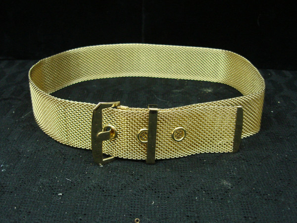 ✨ Vintage 90s Gold Tone Mesh Belt | Adjustable 27