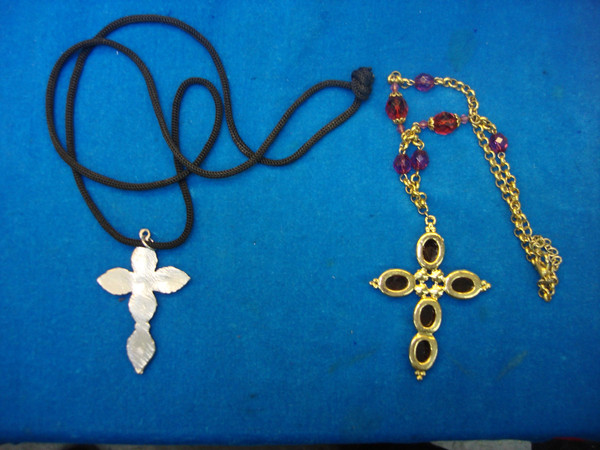 Vintage Cross Pendants & Necklaces - Estate Collection (24+ Sets)