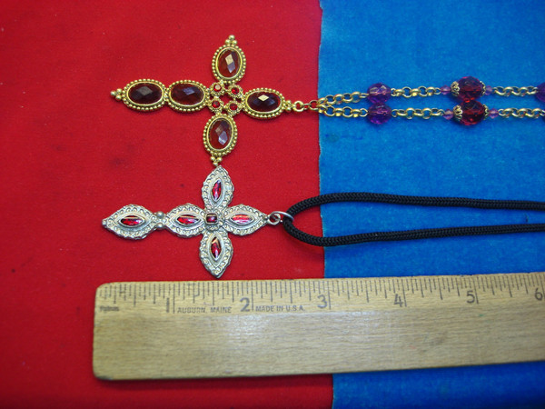 Vintage Cross Pendants & Necklaces - Estate Collection (24+ Sets)