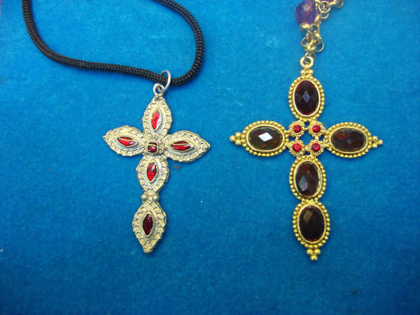 Vintage Cross Pendants & Necklaces - Estate Collection (24+ Sets)