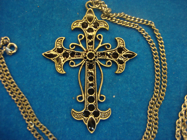 Vintage Cross Pendants & Necklaces (24+ Lots) - Estate Find