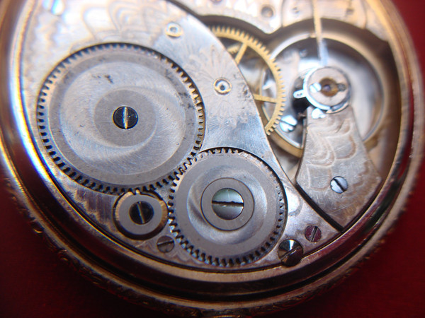 Vintage Elgin Class 114 Open Face Pocket Watch, Gold Filled Case (1924) - 7 Jewel Movement