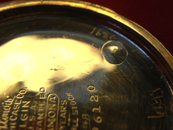 Vintage Elgin Class 114 Open Face Pocket Watch, Gold Filled Case (1924) - 7 Jewel Movement