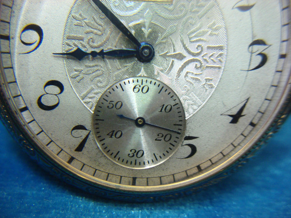 Vintage Elgin Class 114 Open Face Pocket Watch, Gold Filled Case (1924) - 7 Jewel Movement