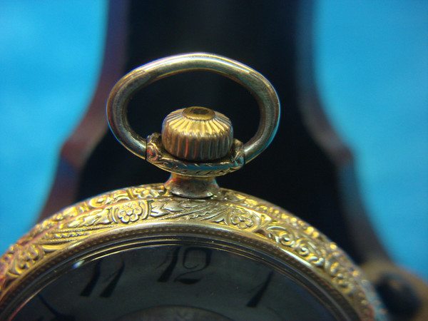 Vintage Elgin Class 114 Open Face Pocket Watch, Gold Filled Case (1924) - 7 Jewel Movement