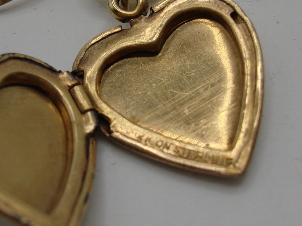 Vintage WWII USMC Sweetheart Locket Pin | Gold Over Sterling, MOP - Rare Find!