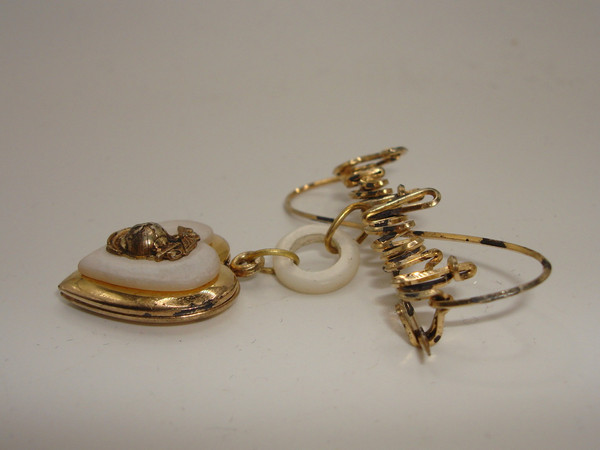 Vintage WWII USMC Sweetheart Locket Pin | Gold Over Sterling, MOP - Rare Find!