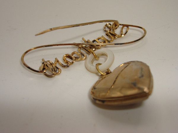 Vintage WWII USMC Sweetheart Locket Pin | Gold Over Sterling, MOP - Rare Find!