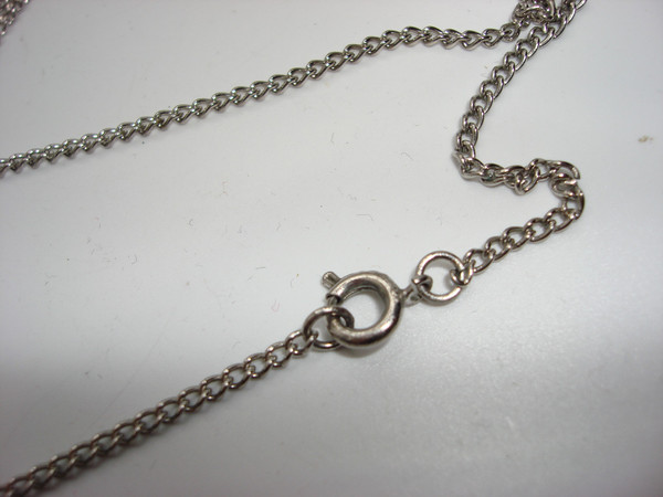 Vintage Monet Articulated Santa Pendant Necklace - Sparkling Red Rhinestones, 24 Inch Chain