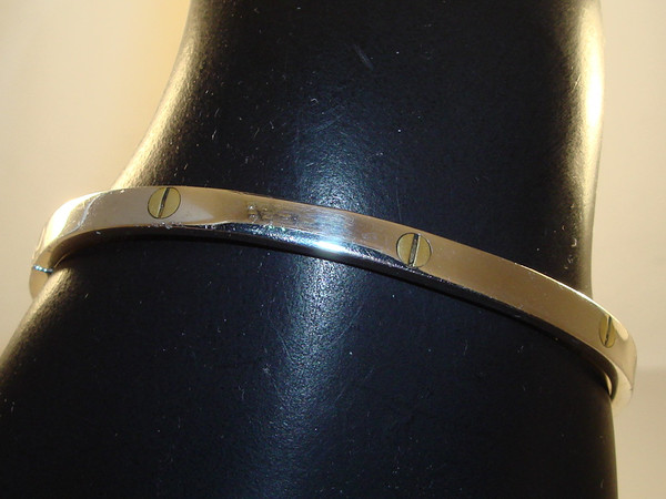 Vintage Mexican Sterling Silver Hinged Bangle Bracelet | Signed & Gold-Tone Accents