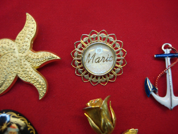 Vintage Estate Jewelry Lot of 10 Unique Costume Pins - Whimsical & Usable