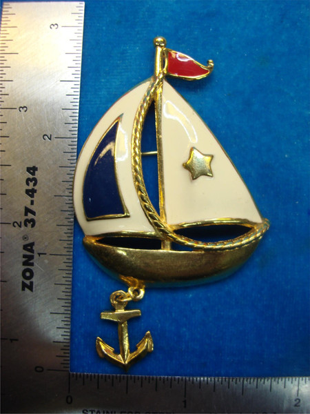 Nautical Sailboat Enamel Pins (2 Pack) - Unique Jewelry Accessories