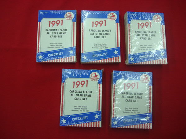 1991 Carolina League All-Star Procards: Javy Lopez Factory Sealed Card Sets (5 Pack)
