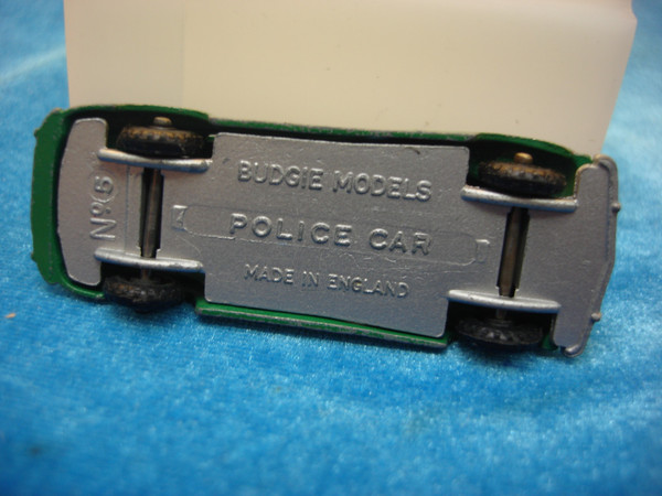 Vintage Budgie #5 Police Car England - Mint Condition, Black Wheels