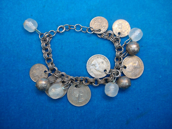 Vintage World Coin Bracelet - 70s Global Numismatic Jewelry Gift