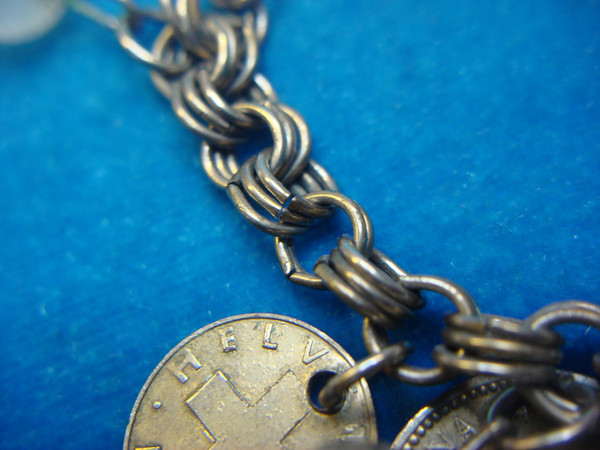 Vintage World Coin Bracelet - 70s Global Numismatic Jewelry Gift