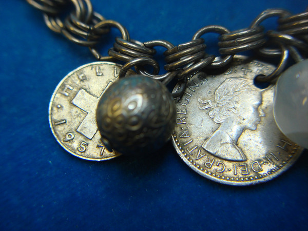 Vintage World Coin Bracelet - 70s Global Numismatic Jewelry Gift