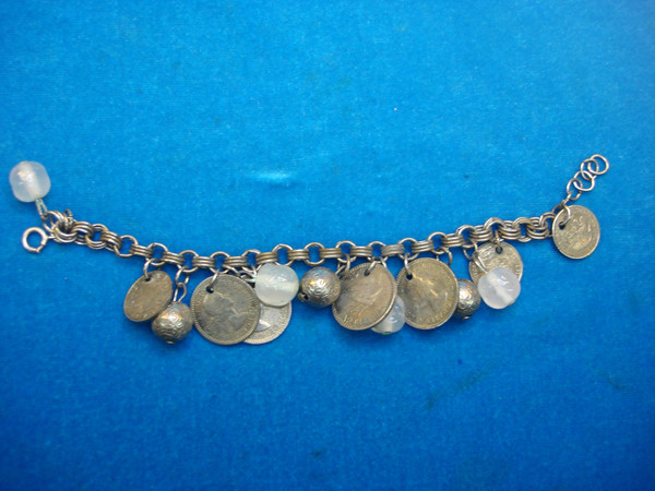 Vintage World Coin Bracelet - 70s Global Numismatic Jewelry Gift
