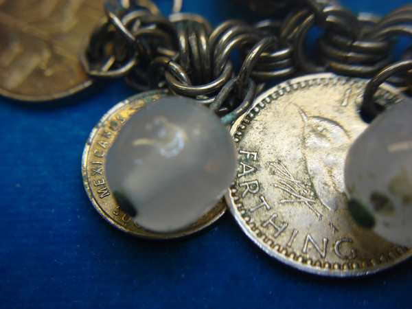 Vintage World Coin Bracelet - 70s Global Numismatic Jewelry Gift