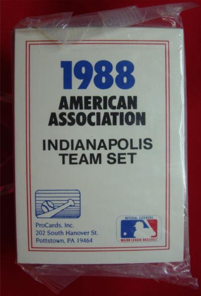 1988 Indianapolis Indians ProCards MLB Team Set - Randy Johnson, AAA Champions