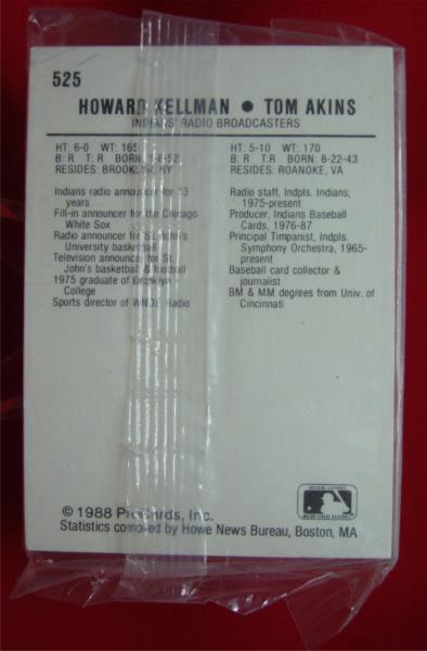 1988 Indianapolis Indians ProCards MLB Team Set - Randy Johnson, AAA Champions