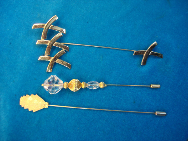 Vintage Hat Pin Set of 3 | Unique & Pretty Estate Finds