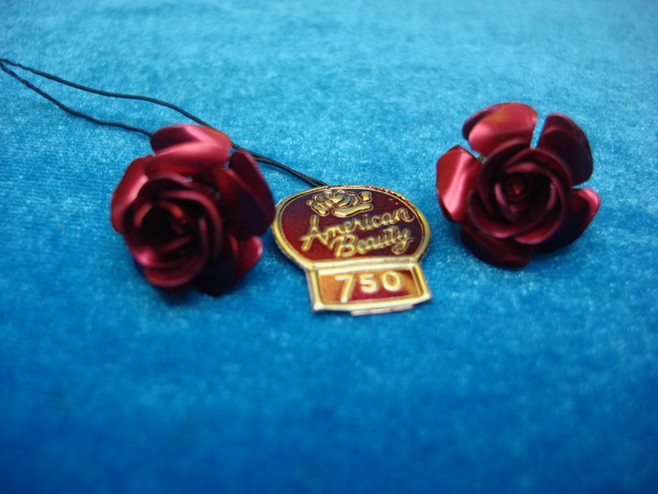 Vintage 1950s American Beauty Jewelry Set - Necklace, Bracelet & Earrings (Never Worn)