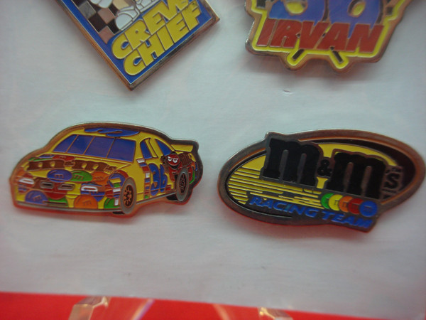 1999 Ernie Irvan M&M Mars NASCAR Pin Set of 4 - Unopened & Rare