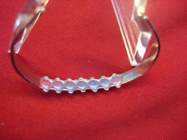 Southwest Style Kids Cuff Bracelet | Turquoise & Impressed Pattern, Size 5 Inches