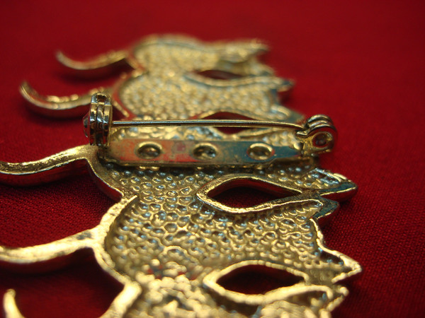 Cute Enamel Cat Earrings & Pin Set - Dangle Earrings & Statement Pin