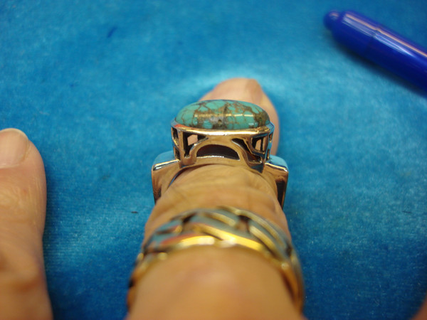 Vintage Silpada Sterling Silver Turquoise Ring Size 9 - Pre-Owned