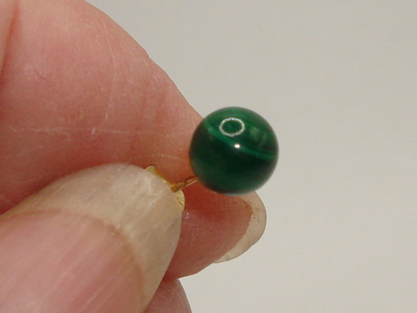 14K Solid Gold Malachite Stud Earrings | Elegant & Authentic Gift