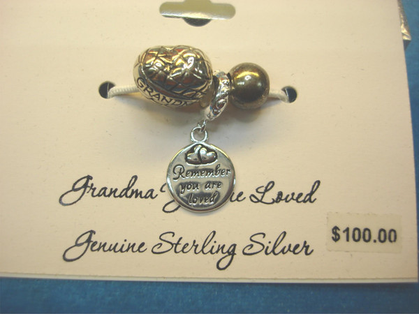 Sterling Silver Grandma Beads - 'You Are Loved' Gift Set (3pc, NIB)