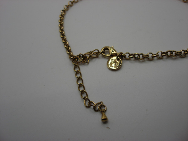 Vintage Swarovski Crystal Pendant Necklace (Gold-Tone, 14.5