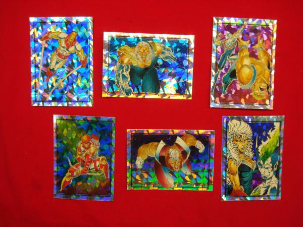 1992 Comic Images Youngblood Complete Prism Card Set (6 Cards) by Rob Liefeld - Nice Condition