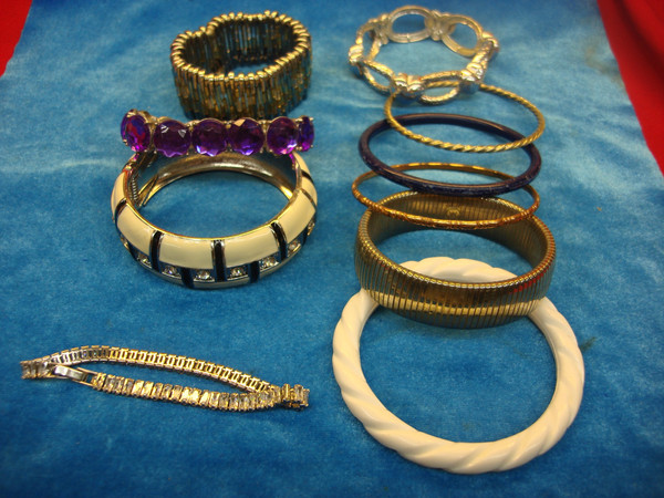 Vintage Costume Bracelet Lot of 10 - Unique Estate Jewelry Pieces