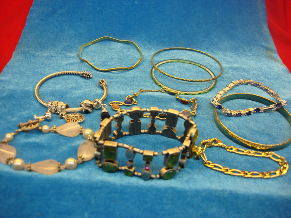 Vintage Estate Bracelet Lot of 10 - Costume Jewelry Collection