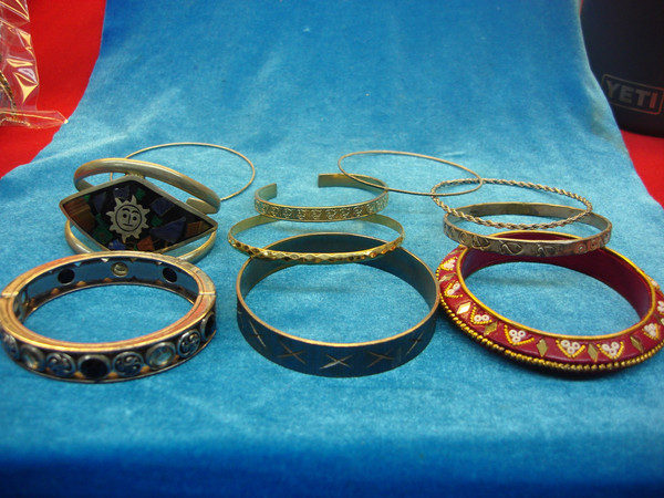 Vintage Costume Bracelet Lot of 10 - Estate Find, Unique Styles & Pre-Owned Condition