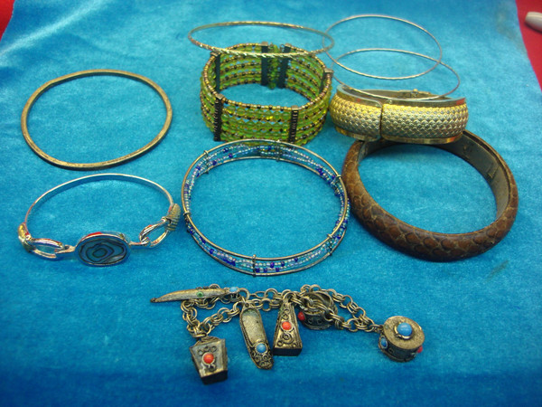 Vintage Estate Bracelet Lot of 10 - Costume Jewelry Collection