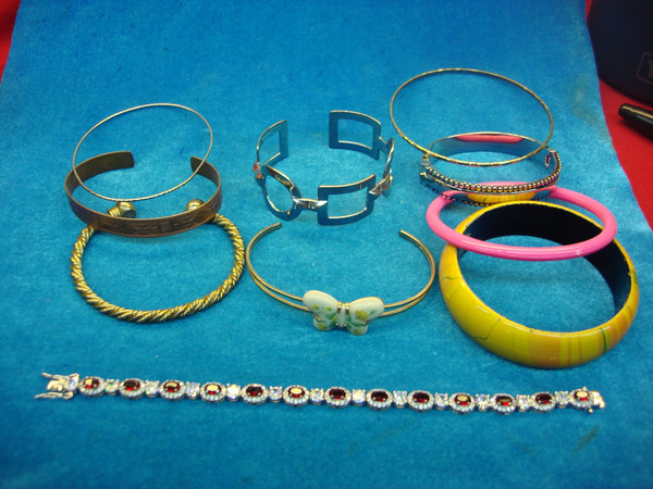 Vintage Costume Bracelet Lot of 10 - Estate Find #39