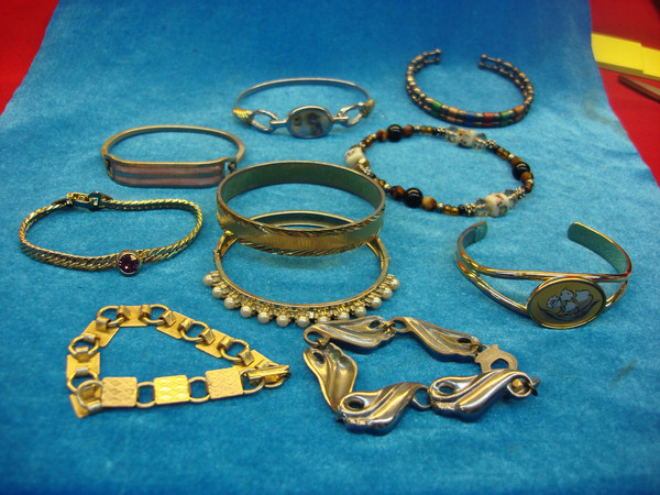 Vintage Estate Bracelet Lot of 10 - Diverse Styles & Designs #43