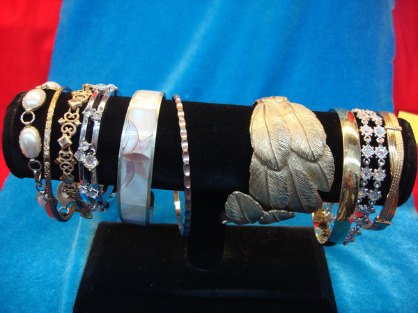 Vintage Costume Bracelet Lot of 10 - Unique Estate Jewelry #45