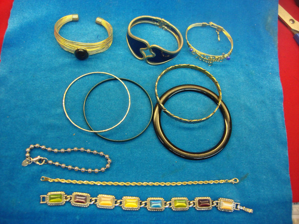 Vintage Costume Bracelet Lot of 10 - Estate Find #47