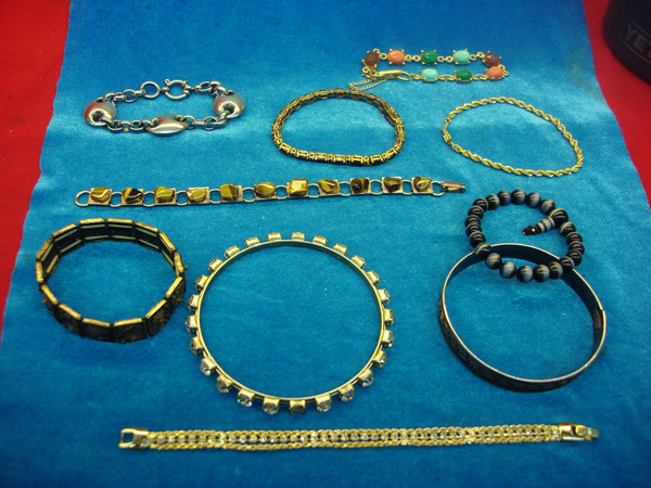 Vintage Costume Bracelet Lot of 10 - Estate Jewelry Find #52