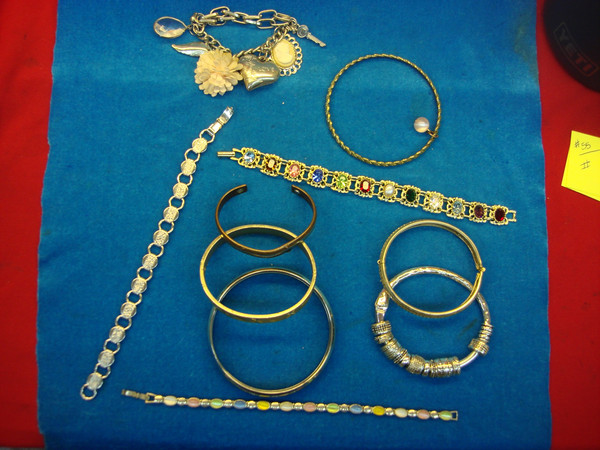 Vintage Estate Bracelet Lot of 10 - Unique Costume Jewelry Collection #55